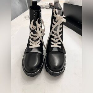 rag & bone Women's Shiloh Boots, Black, 6.5 Medium US